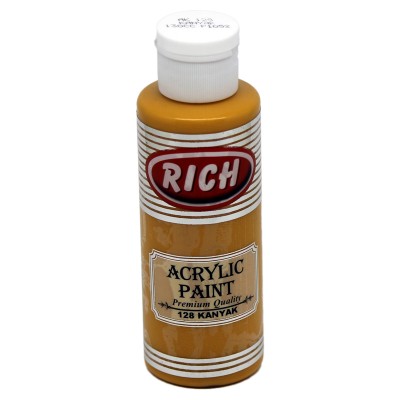 R-128 Ακρυλικό Χρώμα Κονιάκ 120ml Rich
